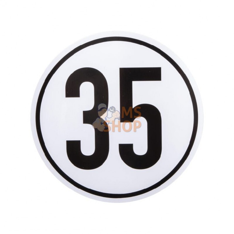 BF35; UNBRANDED; Autocollant 35 km; pièce detachée BF35; UNBRANDED; Autocollant 35 km; pièce detachée