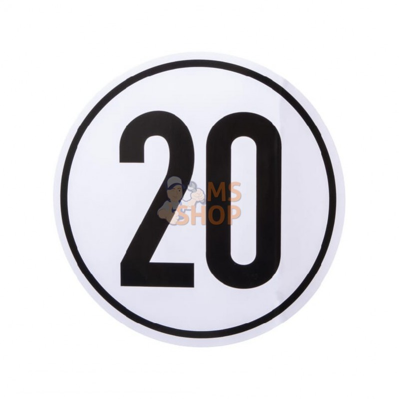 BF20; UNBRANDED; Autocollant 20 km; pièce detachée BF20; UNBRANDED; Autocollant 20 km; pièce detachée