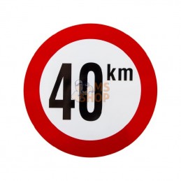 BK40; UNBRANDED; Panneau 40 km en PVC; pièce detachée