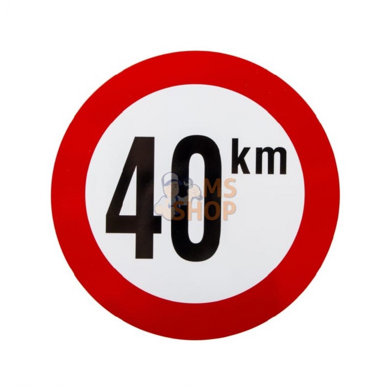BK40; UNBRANDED; Panneau 40 km en PVC; pièce detachée