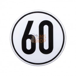 BL60; UNBRANDED; Plaque 60 km type allemand; pièce detachée