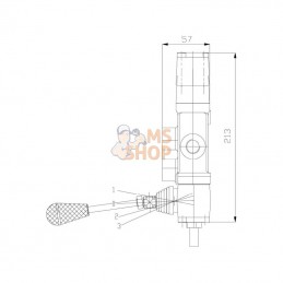 BM301DIFAUTRET; UNBRANDED; Soupape Fendeur de bûches 3/8"; pièce detachée