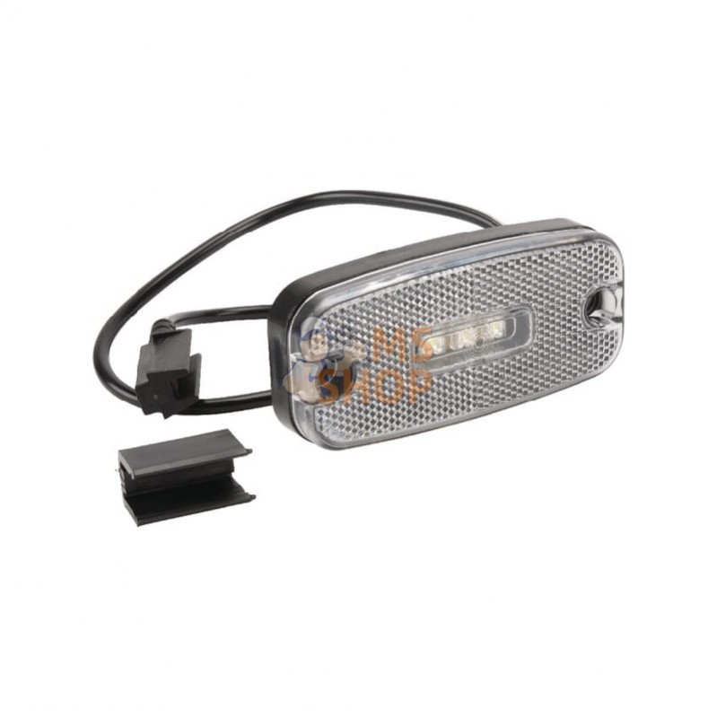 6SU11034WL50; UNBRANDED; Feu de gabarit LED, rectangulaire, blanc, à boulonner; pièce detachée 6SU11034WL50; UNBRANDED; Feu de gabarit LED, rectangulaire, blanc, à boulonner; pièce detachée