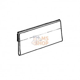 41600185; UNBRANDED; Porte-étiquettes 100x38mm aimantée; pièce detachée