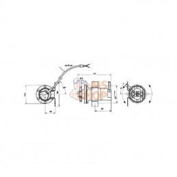 18824V; UNBRANDED; Pompe d'alimentation électrique 2,1 L/min 24V; pièce detachée