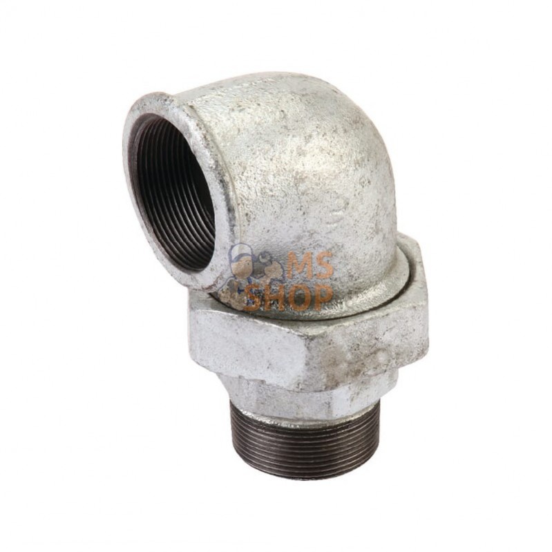 FG972; UNBRANDED; Raccord 90° zingué F/M 2"; pièce detachée