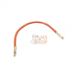 FGP012073; UNBRANDED; Câble de batteries rouge 40cm 2 x oeillets 9,5 mm; pièce detachée