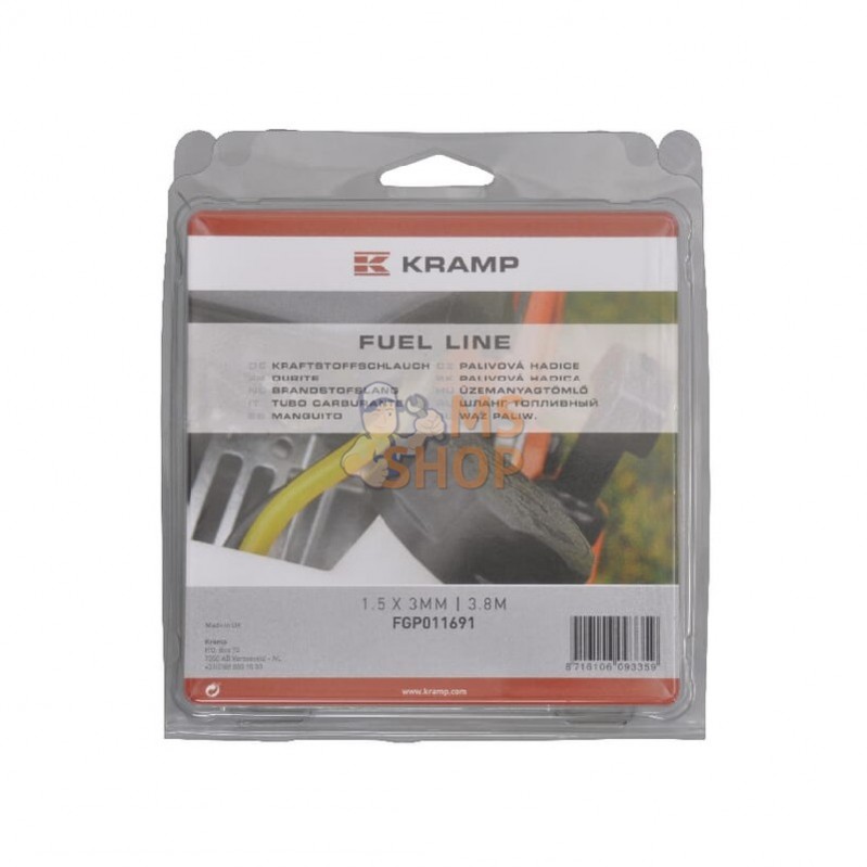 FGP011691; UNBRANDED; Durite Ø1,5x3mm 3,8m; pièce detachée