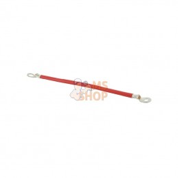 FGP012065; UNBRANDED; Câble de batteries rouge 20cm 2xoeillets 12,7 mm; pièce detachée