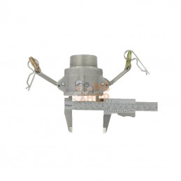 HCN100CAL038; UNBRANDED; Camlock C 1 1/2" embout alu; pièce detachée