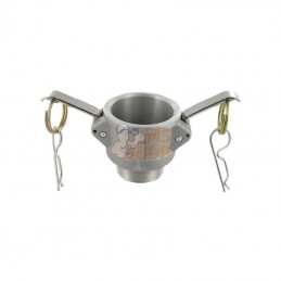 HCN100BAL038; UNBRANDED; Camlock B 1 1/2" mâle ALU; pièce detachée