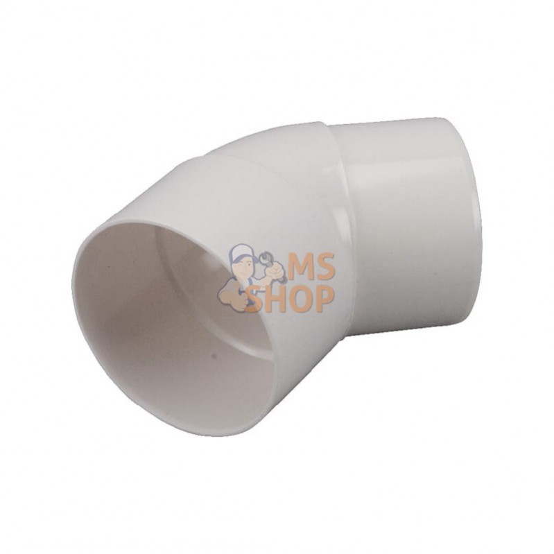 HWA280801W; UNBRANDED; Coude PVC 80 mm 45° blanc; pièce detachée