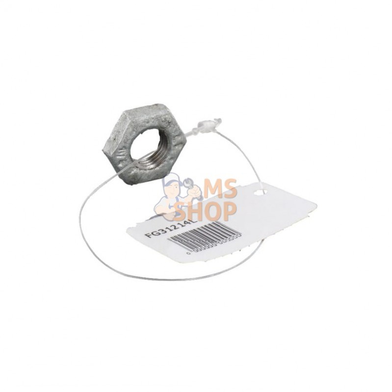 FG31214L; UNBRANDED; Écrou de blocage zingué 1/4"; pièce detachée