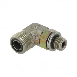 KIOB1304; UNBRANDED; Raccord coudé ORFS13/16-MG1/4; pièce detachée