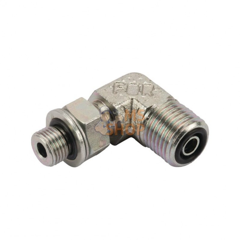 KIOB0902; UNBRANDED; Raccord coudé ORFS 9/16-MG1/8; pièce detachée