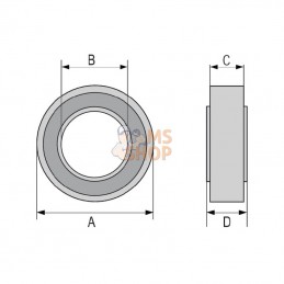 KL000601; UNBRANDED; Bosch Roulement à billes; pièce detachée