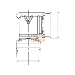 WES6SM12; VOSS; Coude mâle 6S-M12; pièce detachée