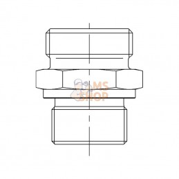 GES35L1516UNF; VOSS; Raccord 35L 1"5/16UNF; pièce detachée