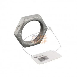 FG312112L; UNBRANDED; Écrou de blocage zingué 1 1/2"; pièce detachée