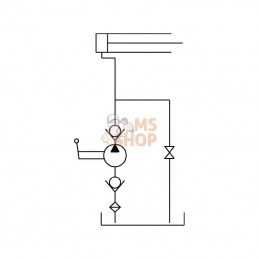 HPS1804; UNBRANDED; Pompe hydraulique manuelle 4L; pièce detachée