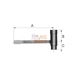 FGP453223; UNBRANDED; Clé à bougie tournevis 13x21mm; pièce detachée