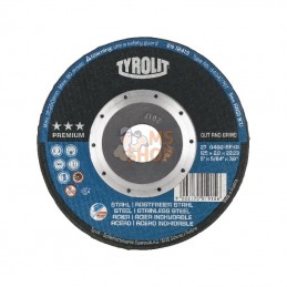34042757; TYROLIT; Cut&Grind Premium 125x2; pièce detachée