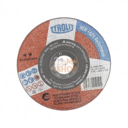 34332833; TYROLIT; Disque à couper 115x1,6x22,23mm A46R-BFS; pièce detachée