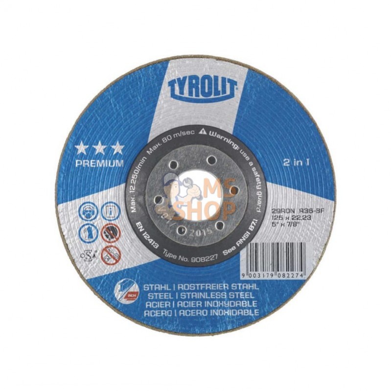 BD180A36 - DISQUE ABRASIF 180mm A36-B