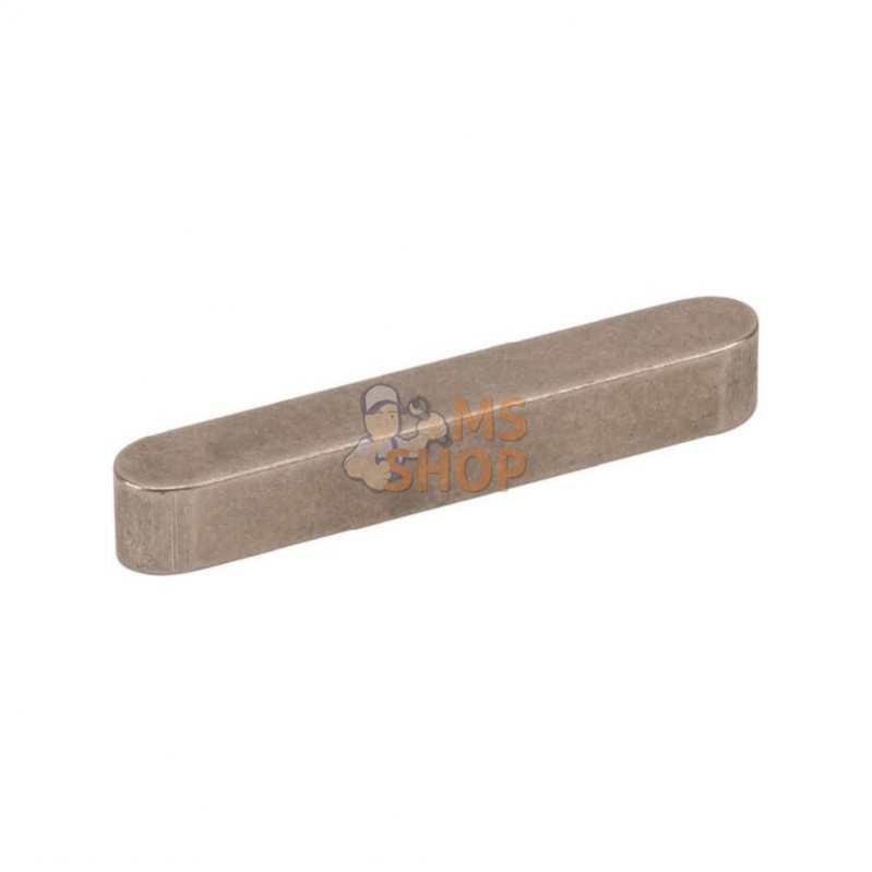 68855525RVS; KRAMP; Clavette parallèle à bouts arrondis 5x5x25 acier inox; pièce detachée