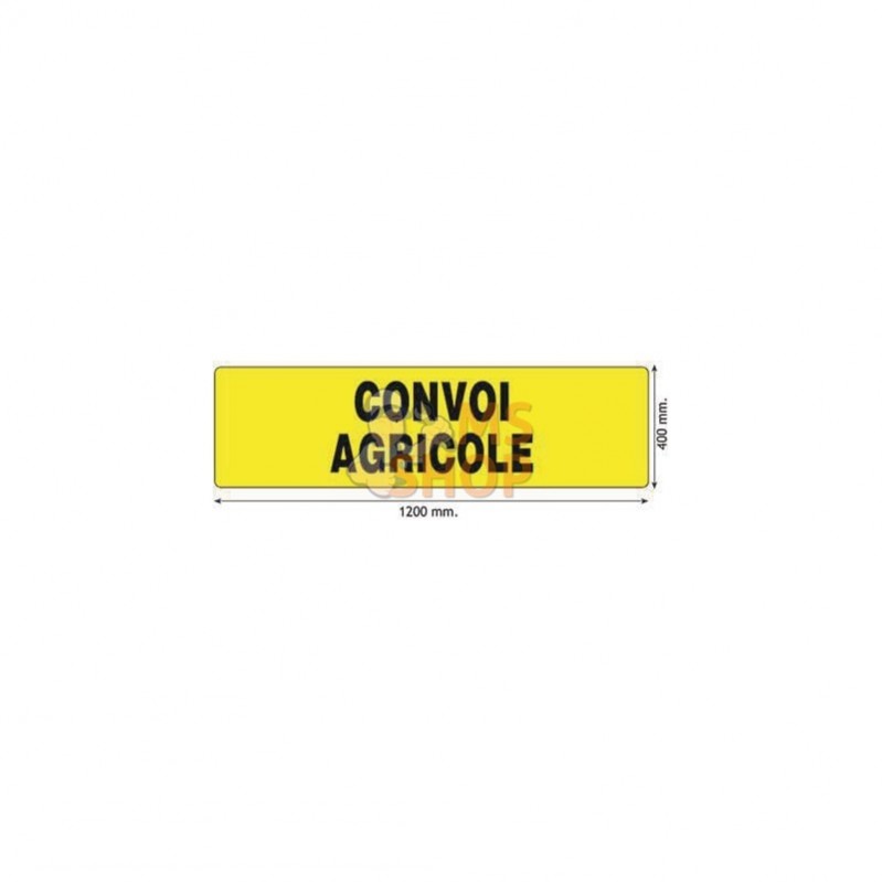 VLD5562; VAPORMATIC; Signalisation en aluminium Convoi Agricole; pièce detachée