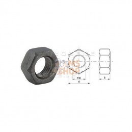 93410B; KRAMP; Écrou hexagonal DIN934 M10x1.50 Acier classe 8 Kramp; pièce detachée