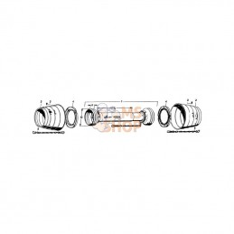 SD2511000WWZ24; WALTERSCHEID; Tube de protec GA 2 côtés 2480; pièce detachée