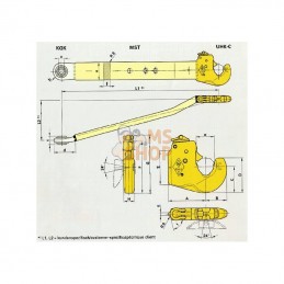 200018; WALTERSCHEID; Crochet d'attelage type C cat. 3L; pièce detachée