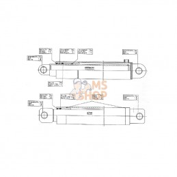 2492400; STOLL; Vérin hydraulique; pièce detachée