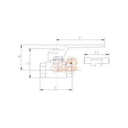 BVH112FB; TVL; Vanne à bille BSP 1 1/2" HD; pièce detachée