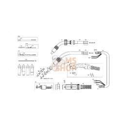 114P321040; TBI; Torche de soudage TBi 360 Expert 4 m; pièce detachée