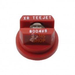 XR8004VS; TEEJET; Buse à jet plat XR 80° 4 rouge acier inoxydable TeeJet; pièce detachée