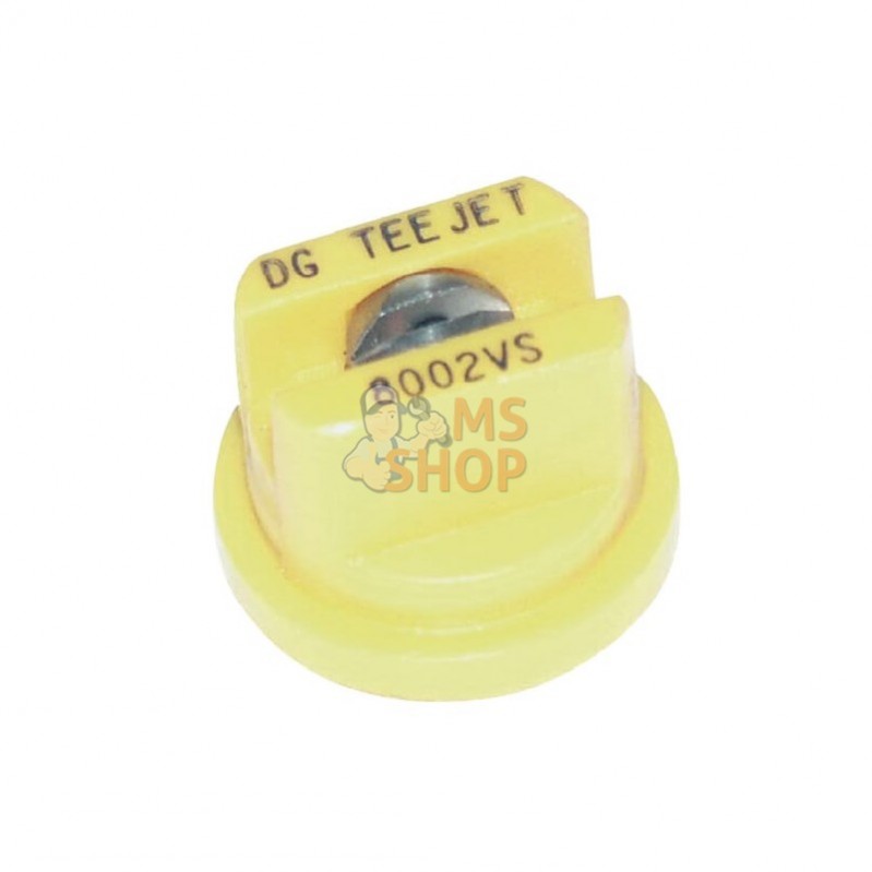 DG8002VS; TEEJET; Buse à jet plat DG 80° 02 jaune céramique TeeJet; pièce detachée DG8002VS; TEEJET; Buse à jet plat DG 80° 02 jaune céramique TeeJet; pièce detachée