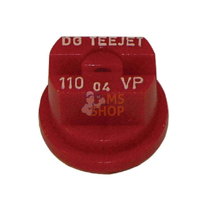 DG11004VP; TEEJET; Buse à jet plat DG 110° 04 rouge plastique TeeJet; pièce detachée