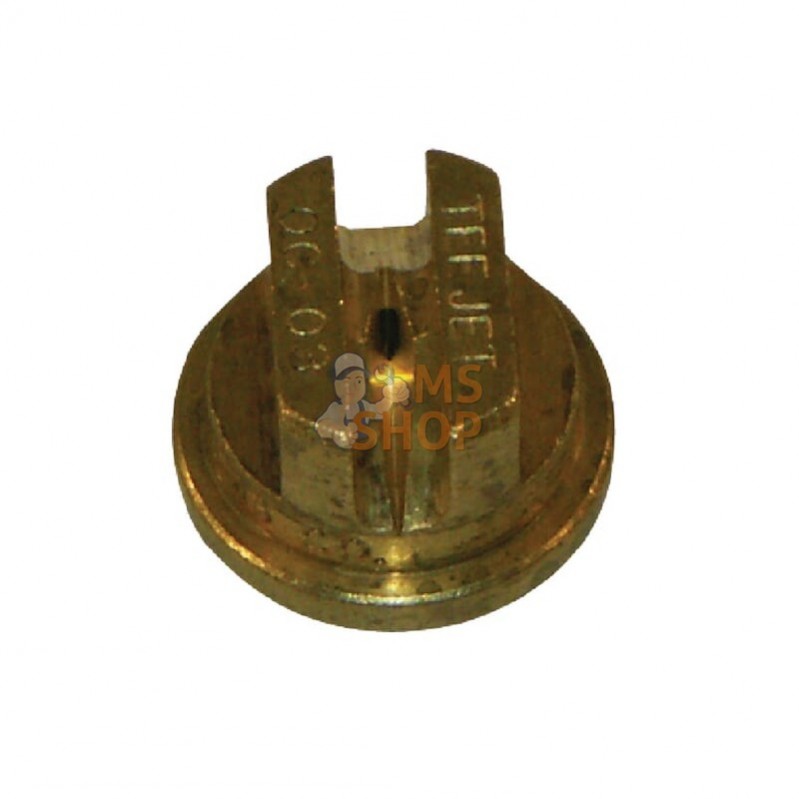 OC03; TEEJET; Buse de bordure à jet plat OC 80° 3 dorée laiton TeeJet; pièce detachée OC03; TEEJET; Buse de bordure à jet plat OC 80° 3 dorée laiton TeeJet; pièce detachée