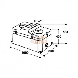 SU1300640; SUEVIA; Abreuvoir Thermoquell 640; pièce detachée