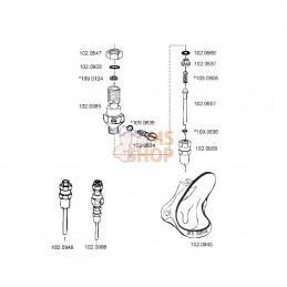 SU1020948; SUEVIA; Pièce de soupape sans raccord; pièce detachée