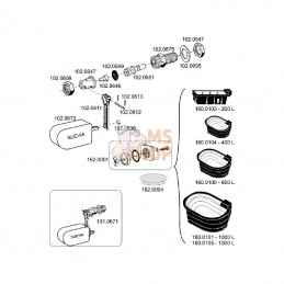SU1020672; SUEVIA; Schwimmer; pièce detachée