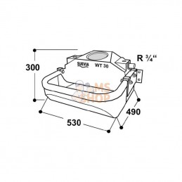 SU1600030; SUEVIA; Abreuvoir MOD. WT30; pièce detachée