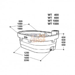 SU1600103; SUEVIA; Abreuvoir MOD. WT200; pièce detachée