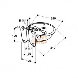 SU1000115; SUEVIA; Abreuvoir modèle 115; pièce detachée