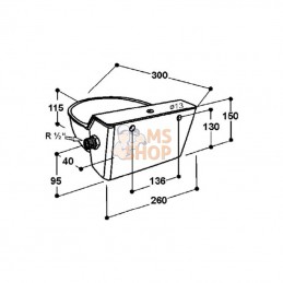 SU1000130; SUEVIA; Abreuvoir Mod. 130 P; pièce detachée