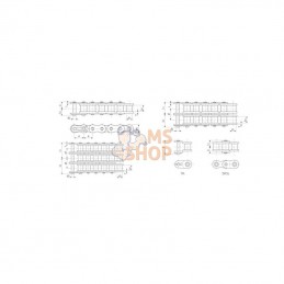 RF06B1; TSUBAKI; Chaîne 06B1; pièce detachée