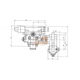 9710026200; WABCO; Clapet de freinage de remorque; pièce detachée