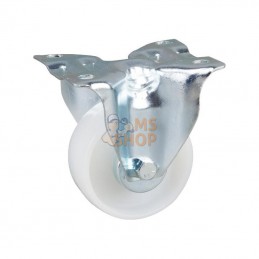 3478UOJ100P62; TENTE; Roulettes pivotantes à bandage et / ou corps de roue en polyamide blanc, roulement à rouleaux 100 mm; pièc